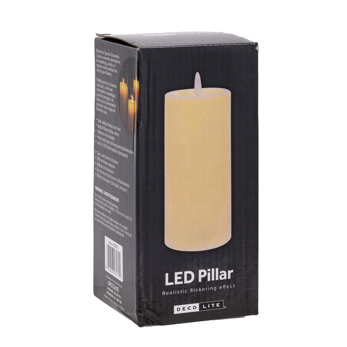 DECO LIGHT FLICKERING LED CANDLE 3" X 6"