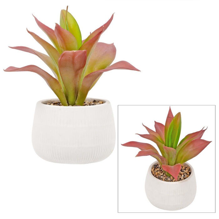 ARTIFICIAL PLANT CEMENT POT 5IN