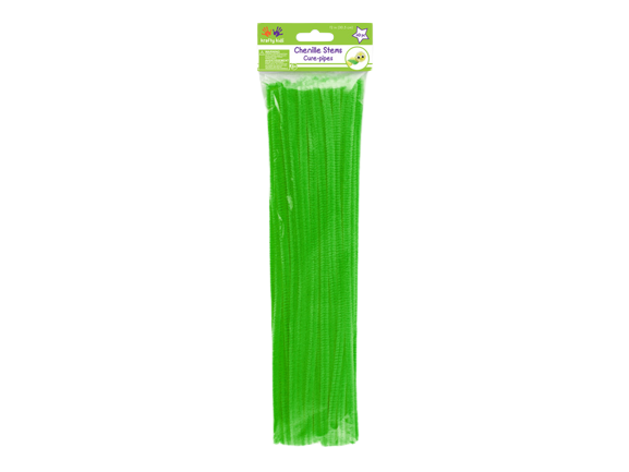 CHENILLLE STEMS - KELLY GREEN