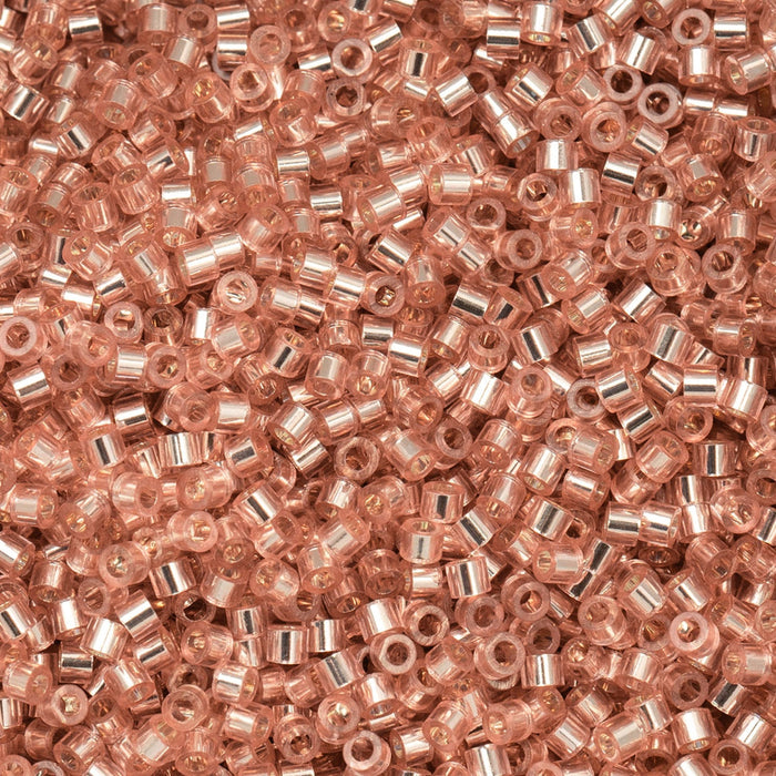 Close-up of rose gold beads with a soft focus