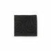 A dark charcoal gray square towel featuring a tonal embossed spiral and leaf-like pattern, shown flat against a plain white background.