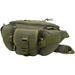 Green tactical waist bag on a white background