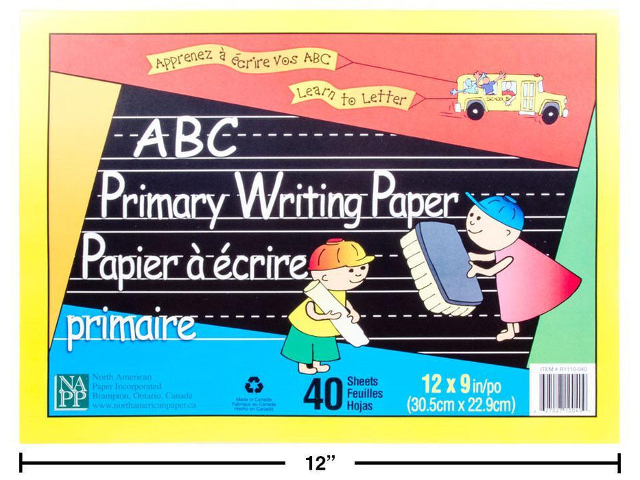 ABC GUIDELINE - 40 SHEETS  9IN X 12 IN
