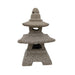 Stone-like decorative lantern on a white background