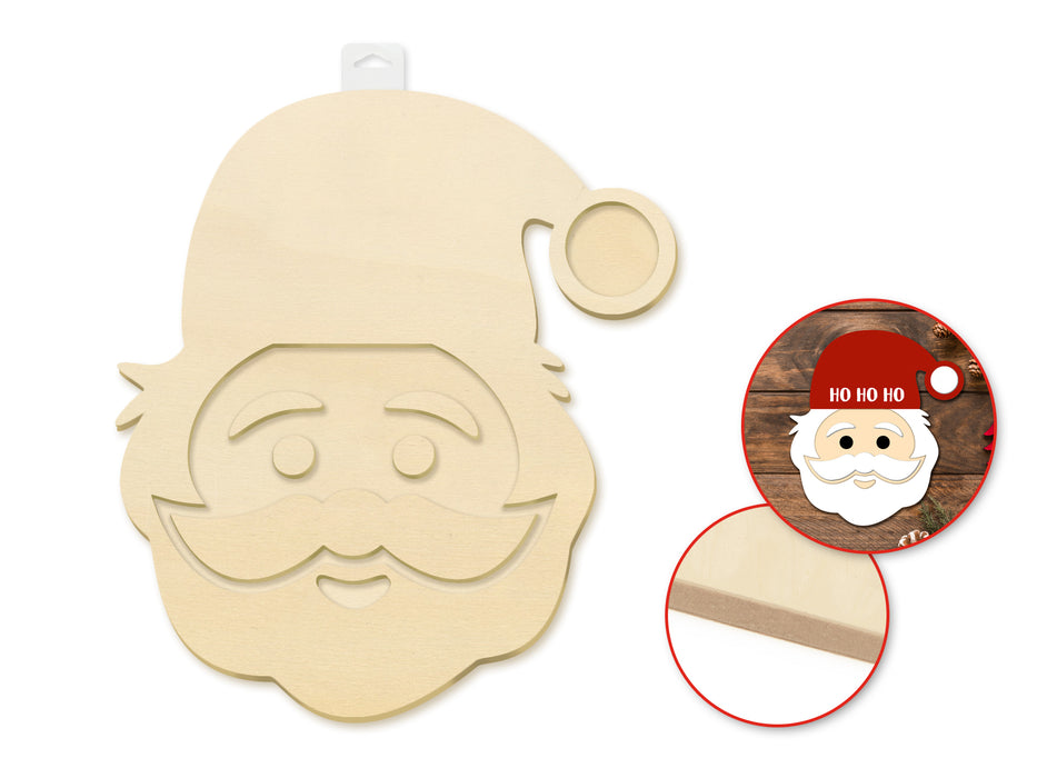 DIY HOLIDAY PLAQUE - SANTA