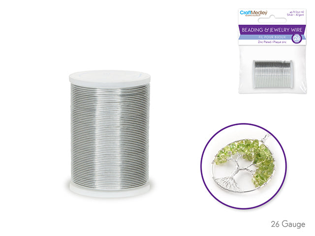 26G  SILVER WIRE