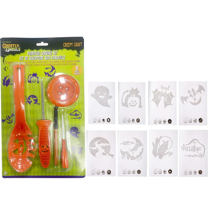 PUMPKIN CARVING KIT WITH LIGHT
