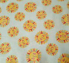 100% COTTON FABRIC - KEEP SHINING BRIGHT