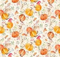 100% COTTON FABRIC - AUTUMN DAY