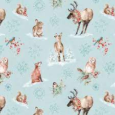 100% COTTON FABRIC  - A MAGICAL CHRSITMAS