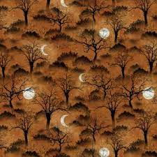 100% COTTON FABRIC - FRIGHTFUL NIGHT