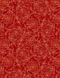 100% COTTON FABRIC - ROYAL RED