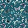 100% COTTON FABRIC - MIDNIGHT GARDEN