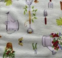 100% COTTON FABRIC - FROM THE GARDEN