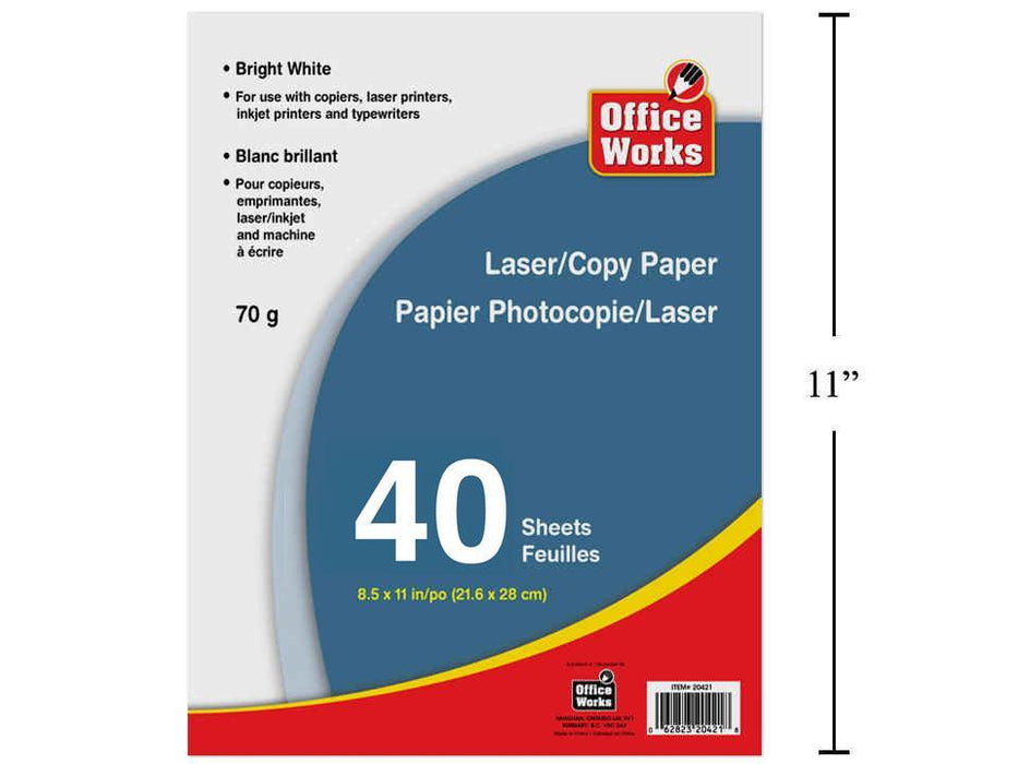 LASER/COPY PAPER 40 SHEETS