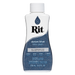Rit denim blue all-purpose dye bottle on a white background
