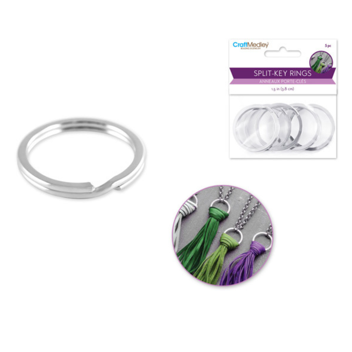 1 1/2IN SPLIT RINGS 5PK