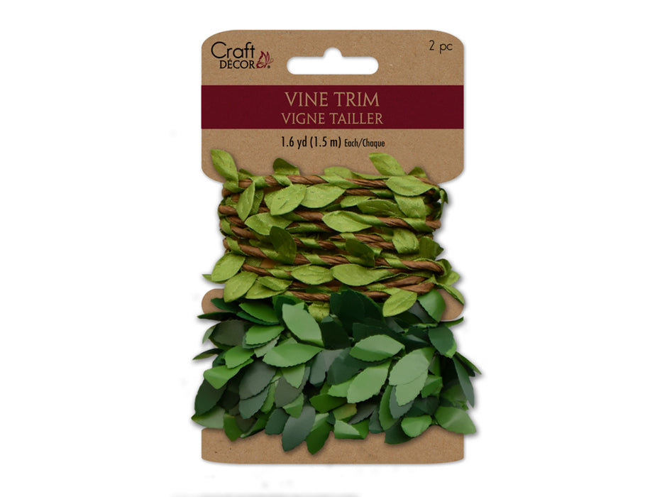 CRAFT DÉCOR RIBBONS: VINE TRIM/GARLAND 2X1.5M