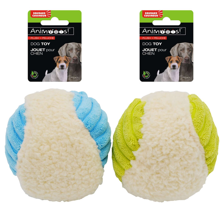 ANIMOOOS PLUSH BALL WITH SQUEAKER.