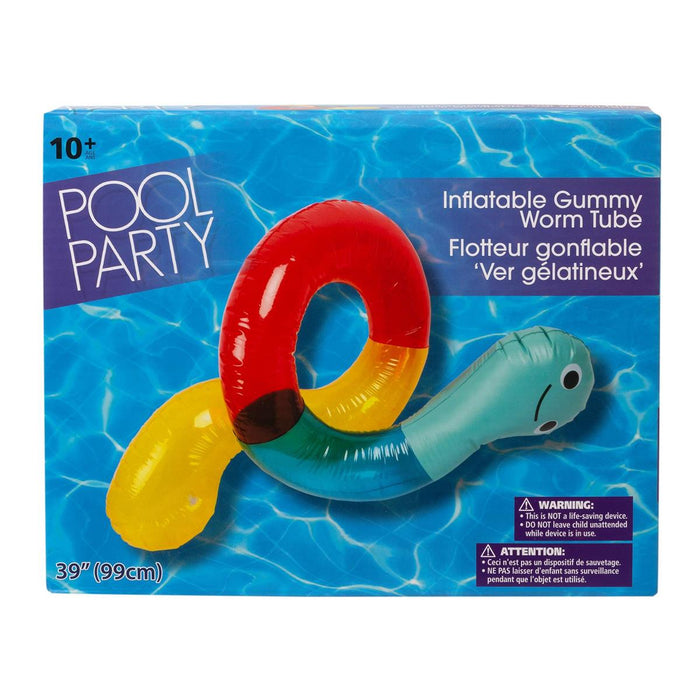 INFLATABLE GUMMY WORM FLOAT RING