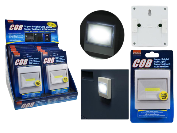 SUPER BRIGHT COB LIGHT BATT. INCLUDED