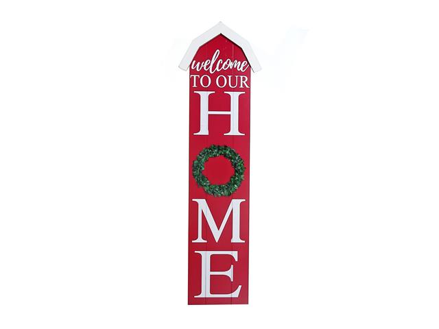 BARN SHAPE WELCOME SIGN