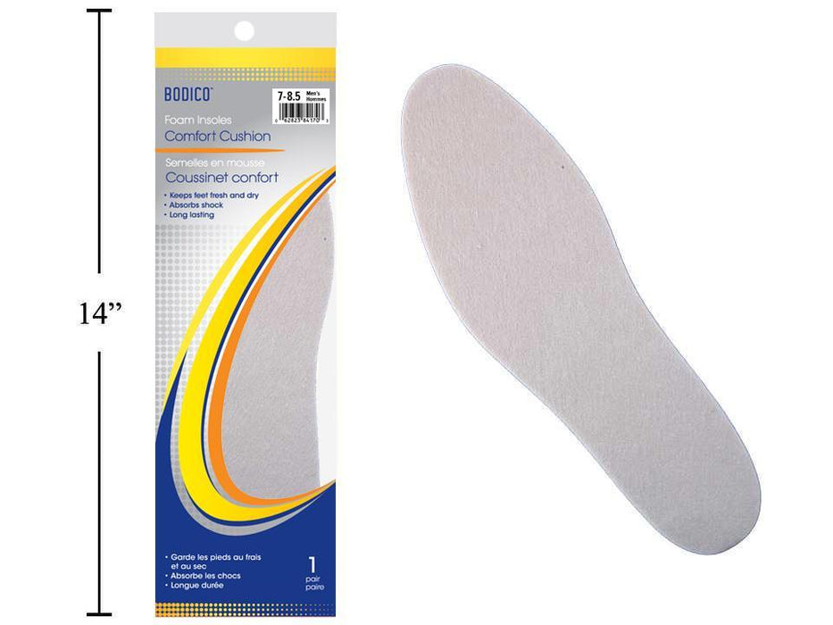 BODICO MENS INSOLES, SIZE: 7-8.5