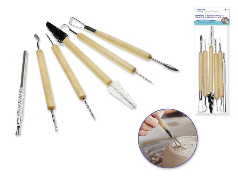 CARVER'S CLAY: 6PC CLEANING AND DETAIL SET
