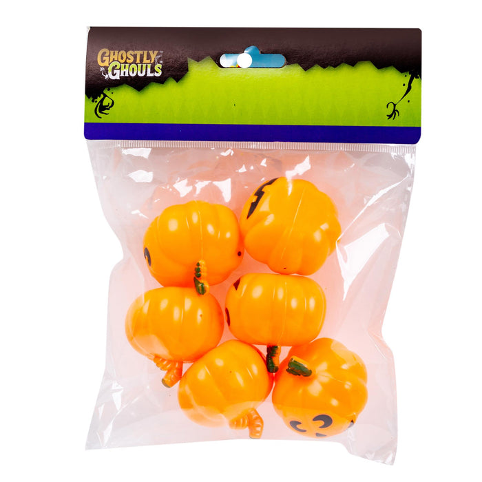 6CT 1.75" PLASTIC PUMPKINS