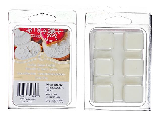 6PK SCENTED WAX MELT - VANILLA SUGAR COOKIE