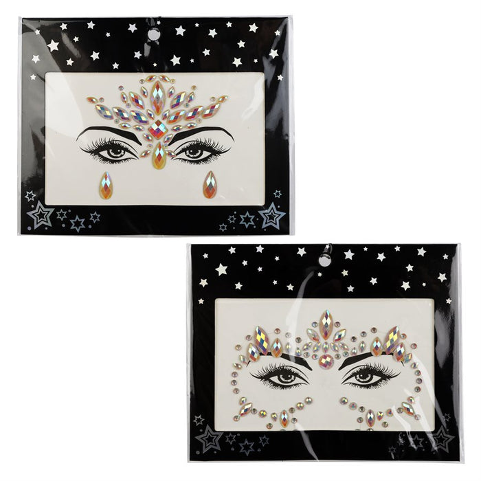 ASST GLOW-N-THE DARK FACE STICKERS