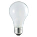 Clear light bulb on a white background