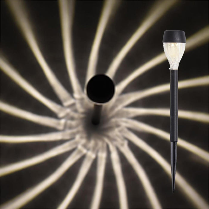 12.5" PLASTIC SOLAR STAKE LIGHT WARM WHITE