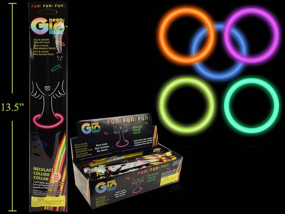 NEON GLO CONNECTED NECKLACE, 11''