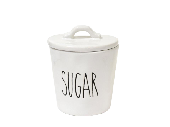 MODERN FARMHOUSE CERAMIC SUGAR CONTAINER