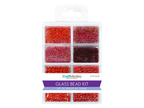 GLASS BEADS KIT ROCAILLES/SEED BEADS/BUGLES