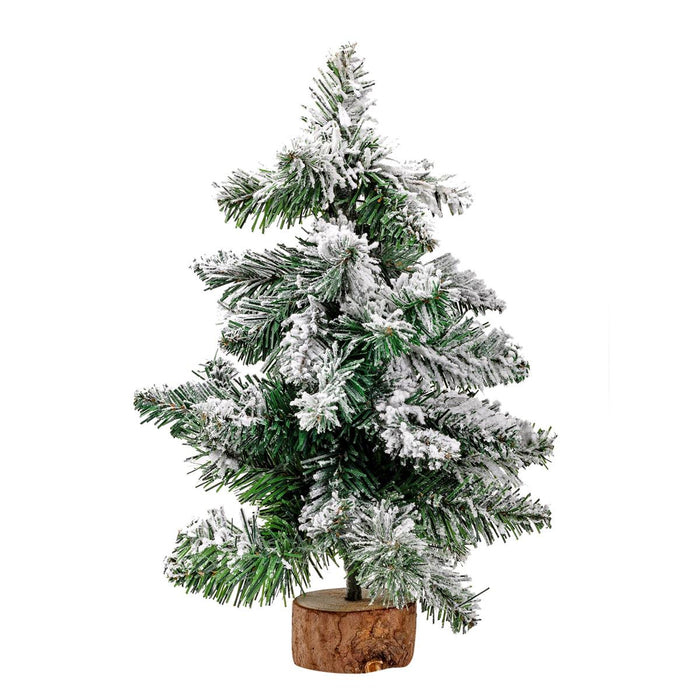 CHRISTMAS LED LIGHT-UP TREE 17.5'' SNOW TIPPED