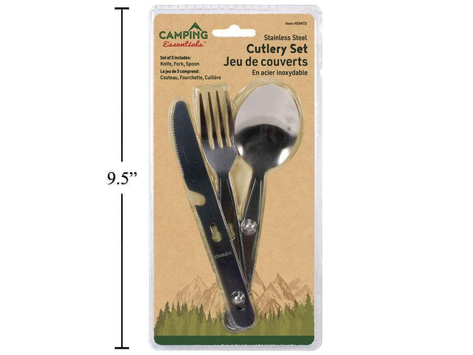 CAMPING 3PC CUTLERY SET