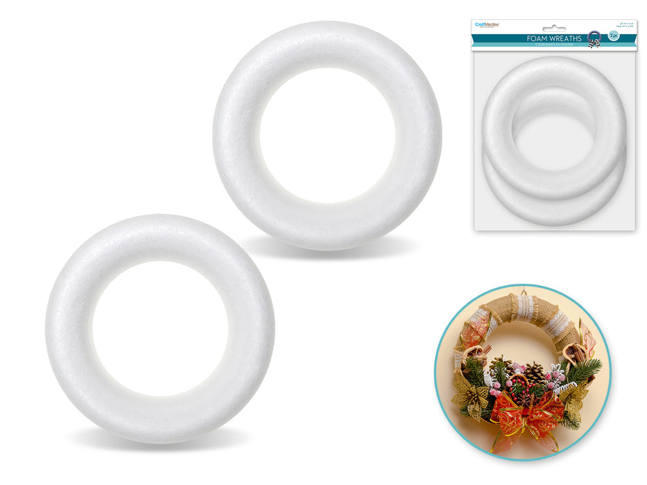 POLYFOAM WREATH 5.58"X1.18" ROUND 2PC