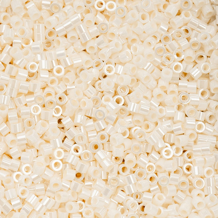 Close-up of beige pony beads