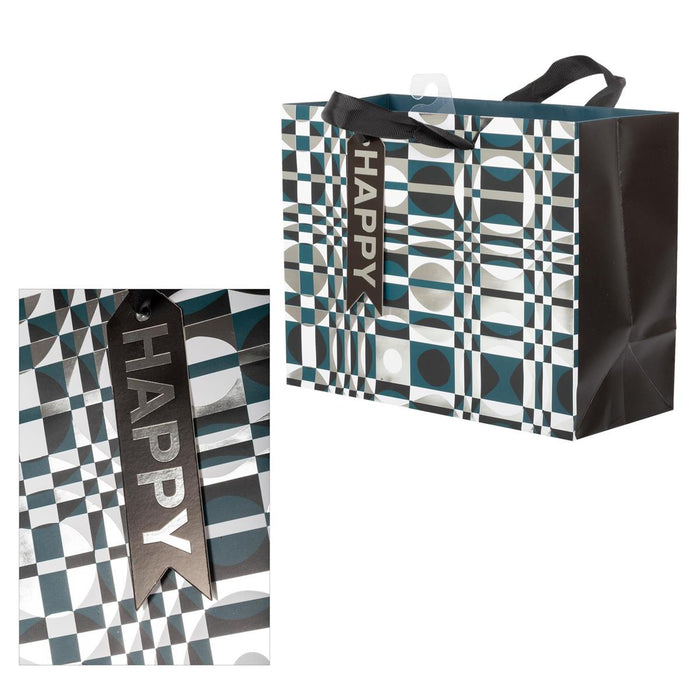 PAPER T. HORIZONTAL HAPPY BIRTHDAY GIFT BAG