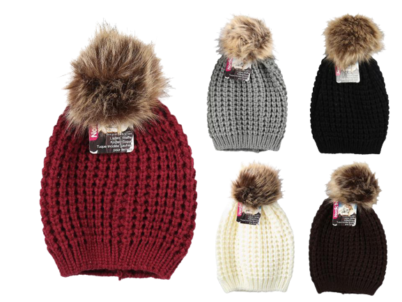 NORDIC T. LADIE'S WAFFLE KNIT TOQUE - DISC