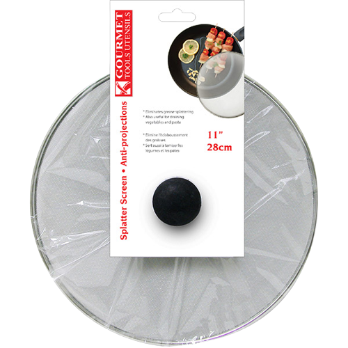 SPLATTER SCREEN WITH KNOB -  11''