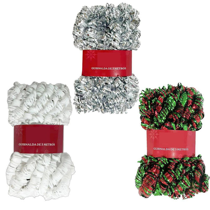 CHRISTMAS 10'' TINSEL GARLAND