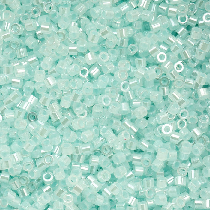 Close-up of small turquoise beads