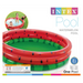 Retail packaging for the Intex Melon Pool showing the inflated pool and inset photo of children playing inside, labeled for ages 2+.