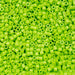 Close-up of green plastic beads