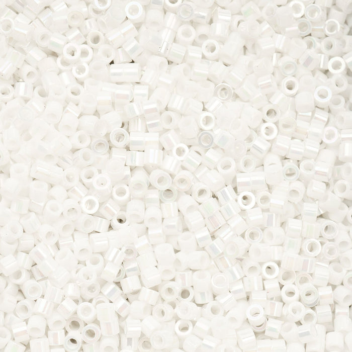 Close-up of small white beads on a white background