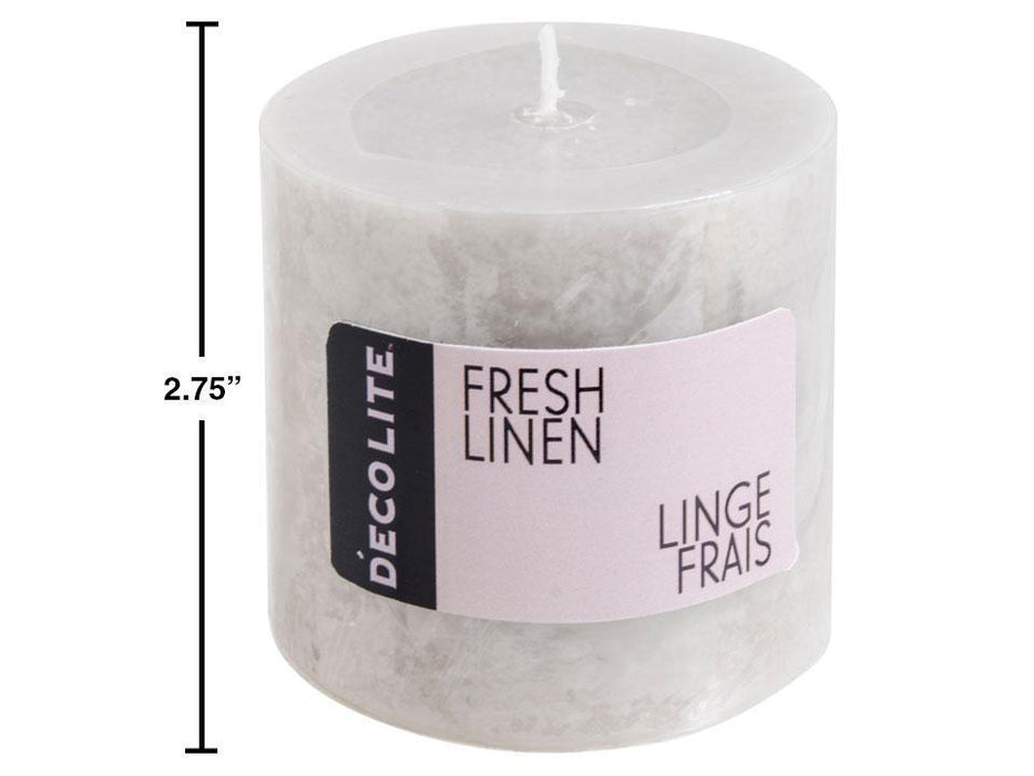 DECO LITE SMALL PILLAR, FRESH LINEN
