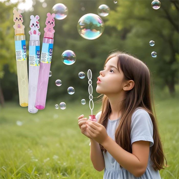 EASTER 118ML RABBIT BUBBLE WAND ASSORTED